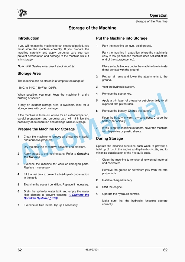 JCB VMT380, VMT430 Operator Manual 9821-2300 2 JCB VMT380, VMT430 Operator Manual 9821-2300 - Image 2