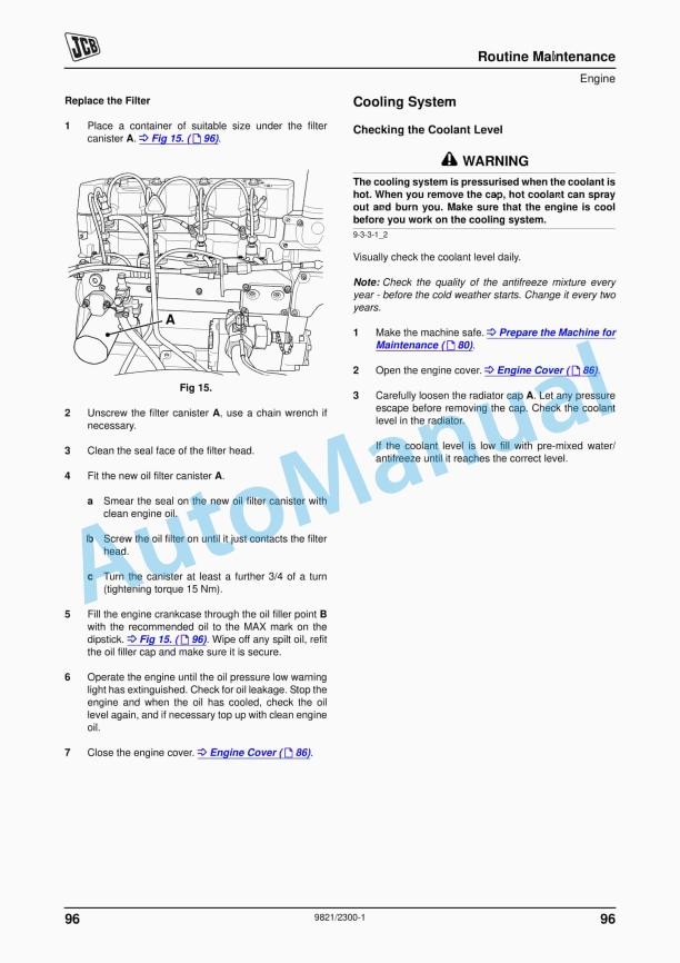 JCB VMT380, VMT430 Operator Manual 9821-2300 4 JCB VMT380, VMT430 Operator Manual 9821-2300 - Image 4