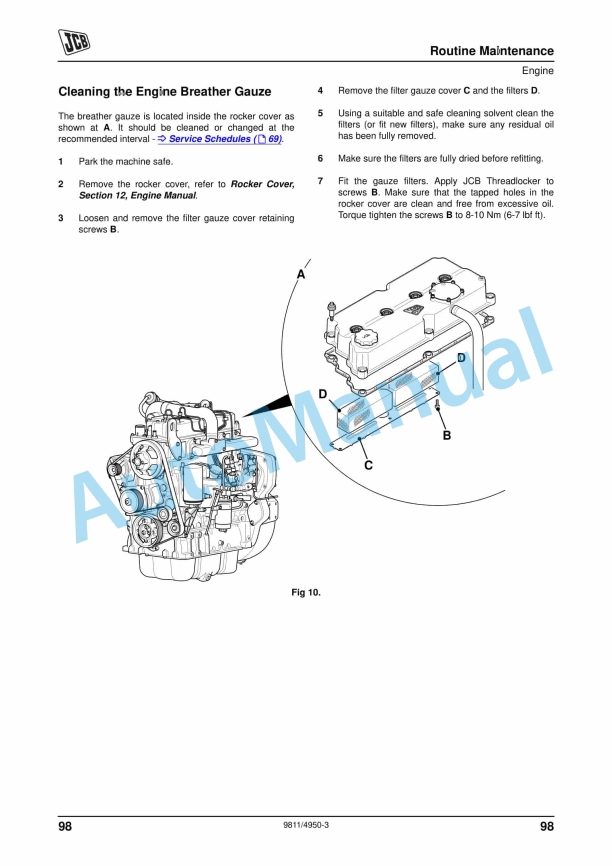 JCB VMT860 Vibromax Operator Manual 9811-4950 4 JCB VMT860 Vibromax Operator Manual 9811-4950 - Image 4