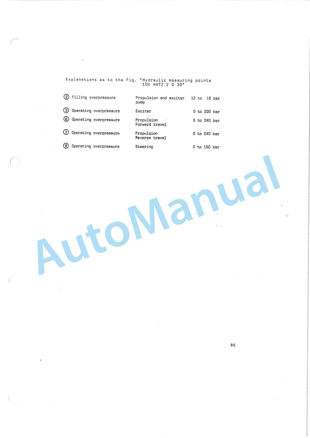 JCB W 102 Vibrating Tandem Roller Instruction Manual 04058-00221-3