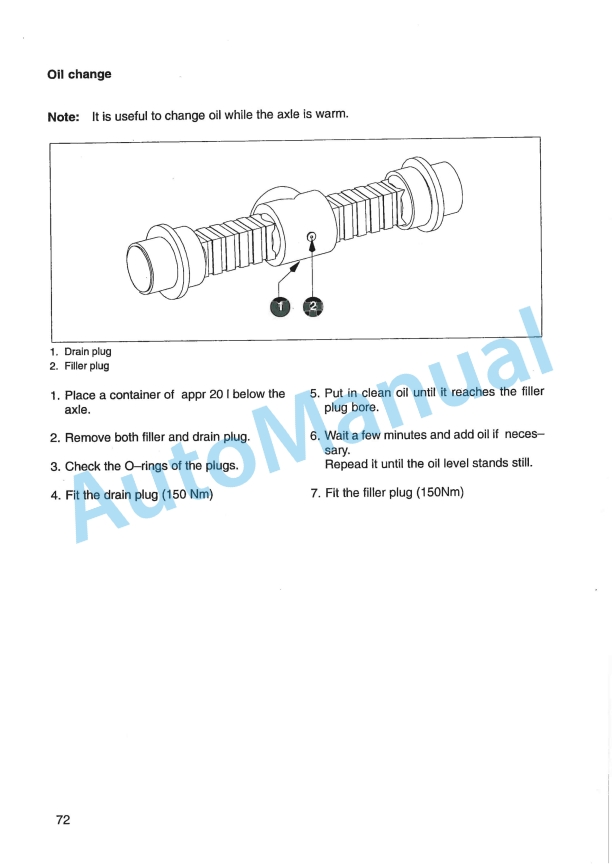 JCB W 1105 D, W 1105 PD Vibratory Single Drum Roller Instruction Manual 07241-28035C-3