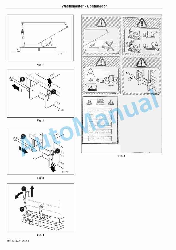 JCB Wastemaster - Skip Operator Manual 9814-0322-3