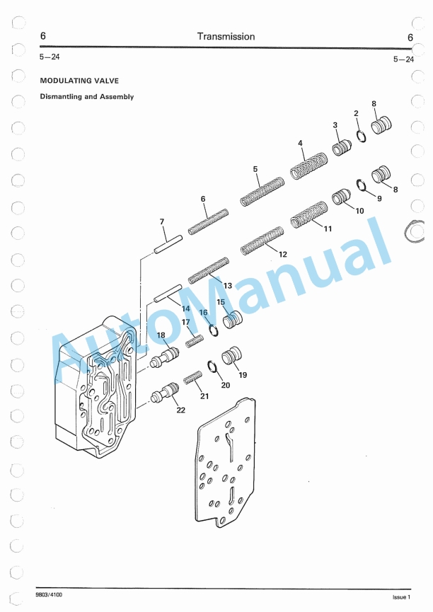 JCB Wheeled Loader Service Manual 9803-4100-2