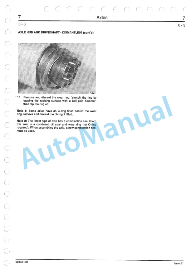JCB Wheeled Loader Service Manual 9803-4100-3