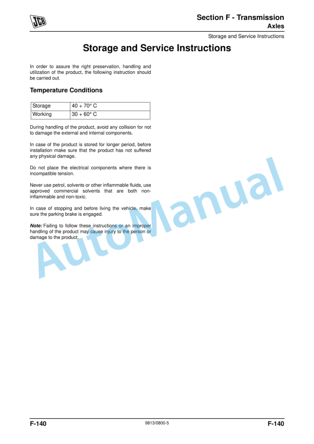 JCB WLS 432ZX Service Manual 9813-0800 5 JCB WLS 432ZX Service Manual 9813-0800 - Image 5