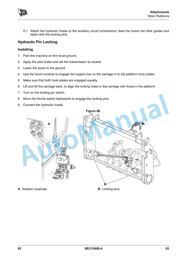 JCB Work Platform Operator Manual 9831-2400 5 JCB Work Platform Operator Manual 9831-2400 - Image 5