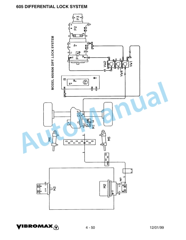 Alternative view of Vibromax 405, 605, 606 Single Drum Roller Service Manual SM85005