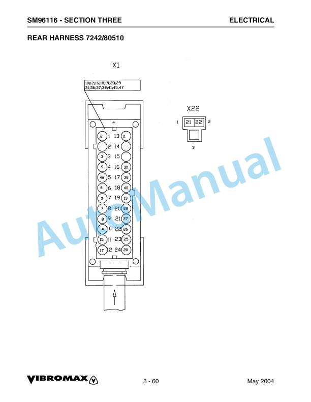 Alternative view of Vibromax VM116, VM146, VM166, VM186 Single Drum Roller Service Manual SM96116