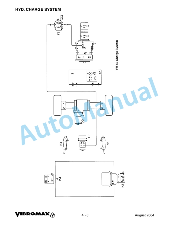 Alternative view of Vibromax VM46 Single Drum Roller Service Manual SM86046