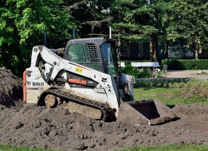 Bobcat T650 compact track loader at a work site